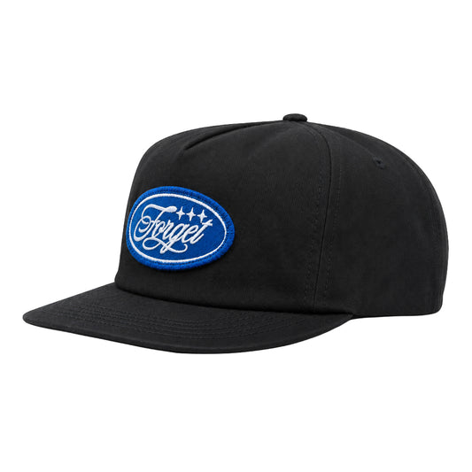 Oval Patch Short Brim Hat (Black)