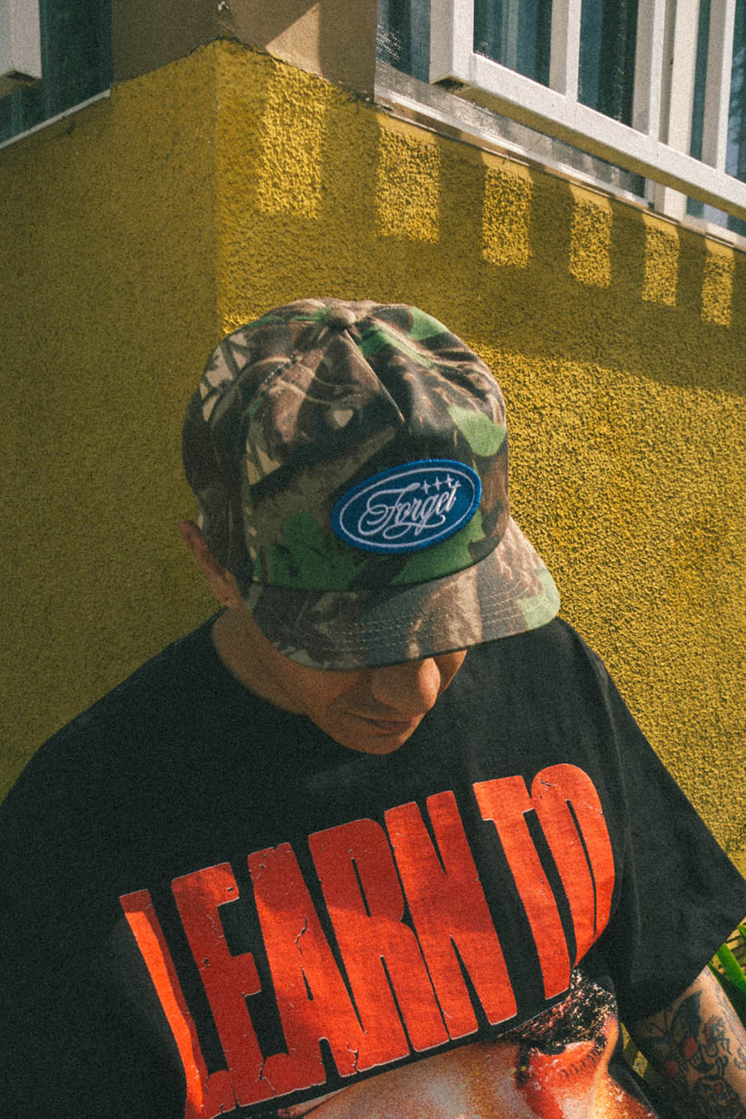 Oval Patch Short Brim Hat