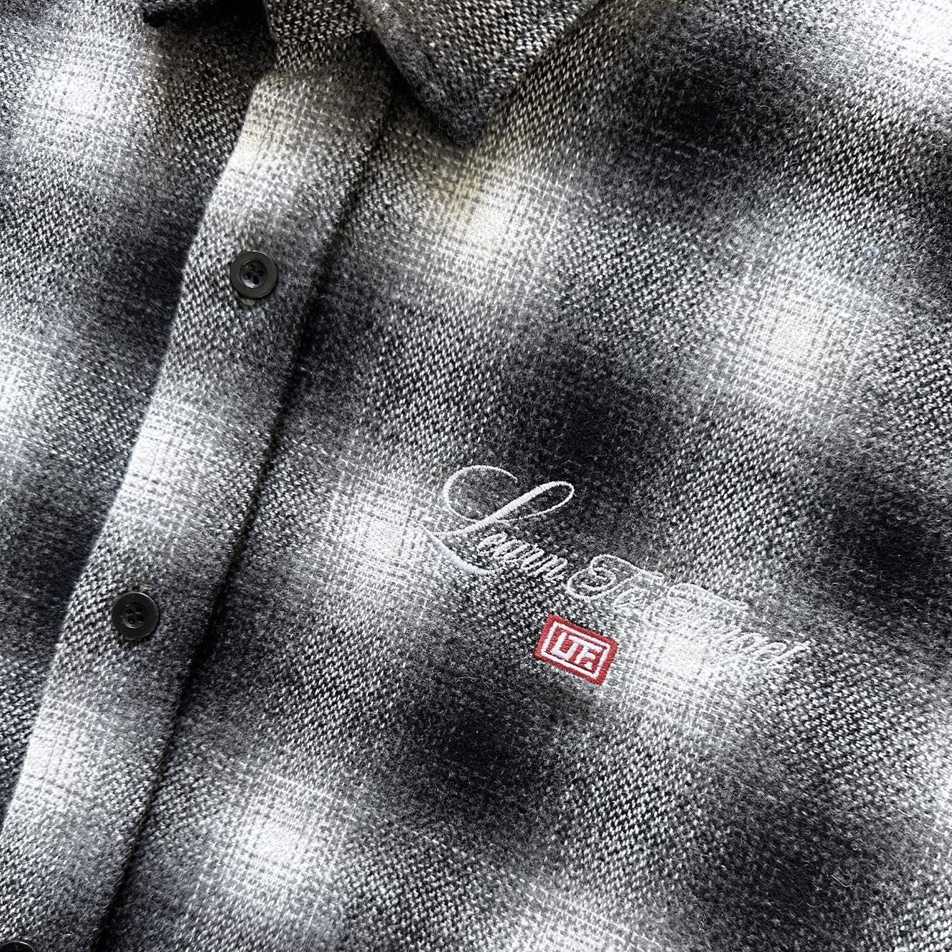 Cursive Script Snow Flannel