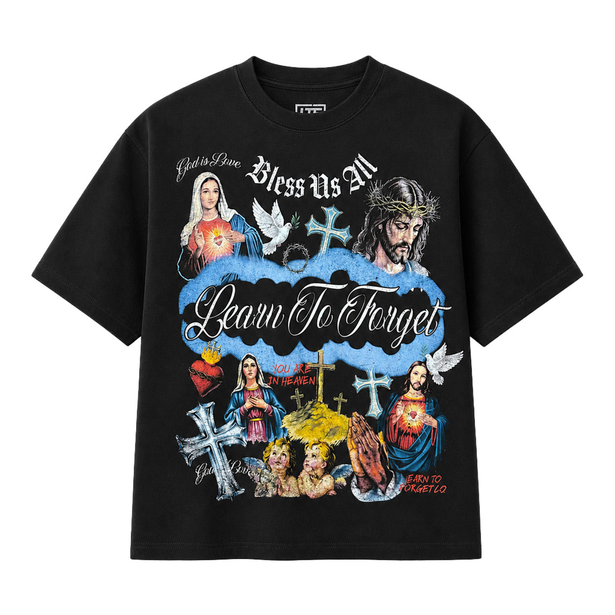 Heaven Tee - Black – Learn To Forget