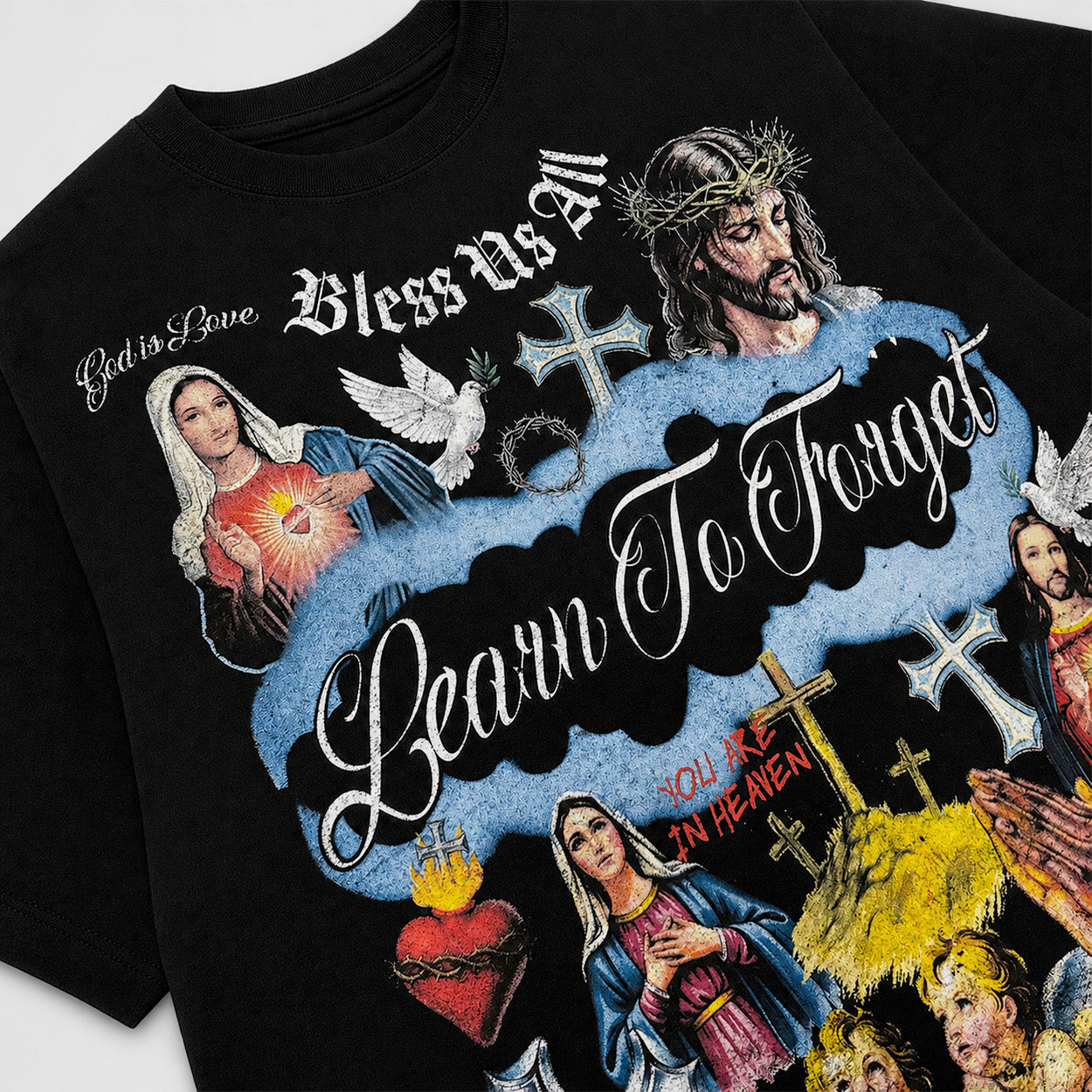 Heaven Tee - Black – Learn To Forget