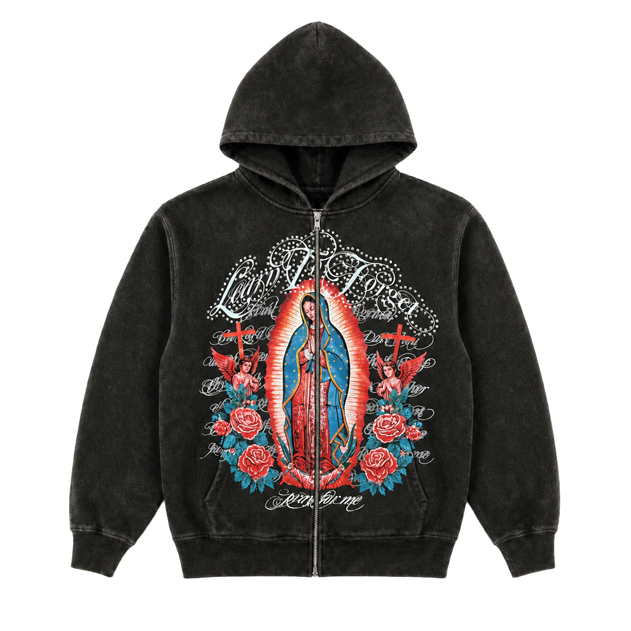 Mother Mary Zip-Up Hoodie