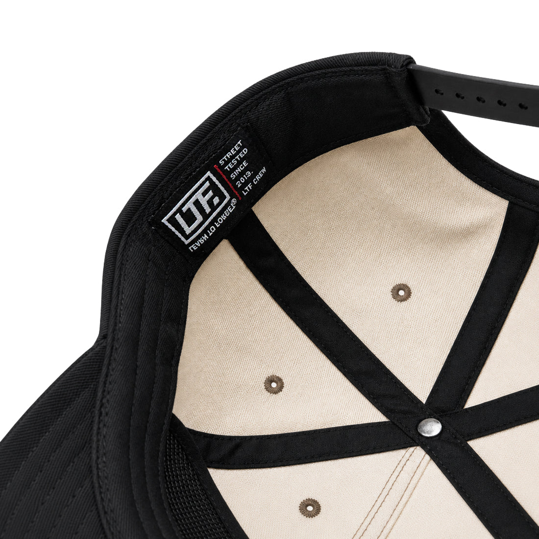 Oval Patch Short Brim Hat (Black)