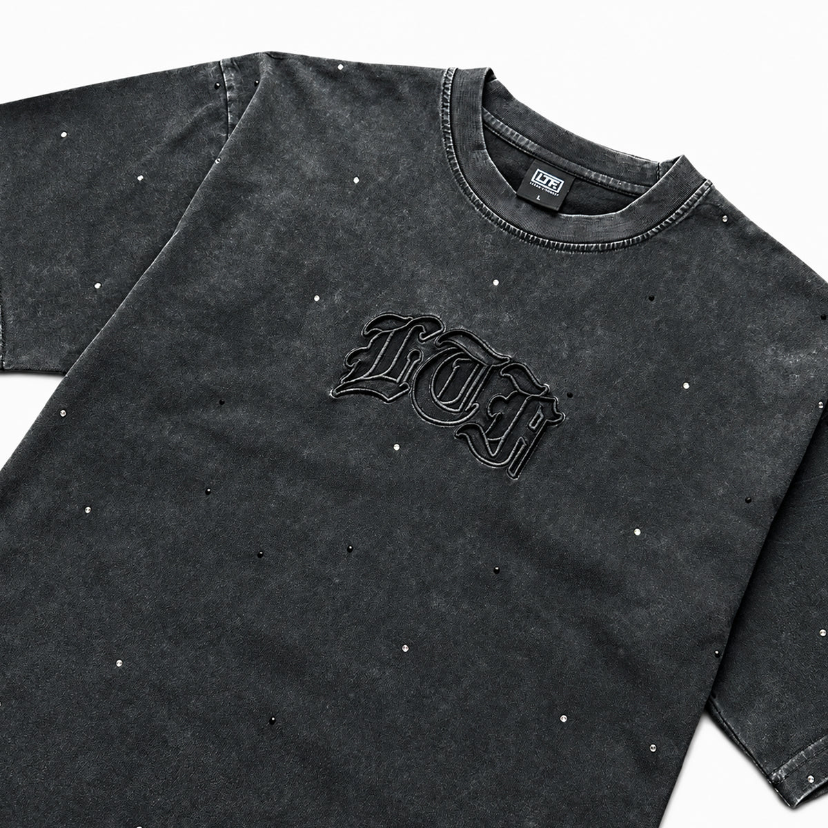 Arch Logo Rhinestone Tee (Vintage Wash)