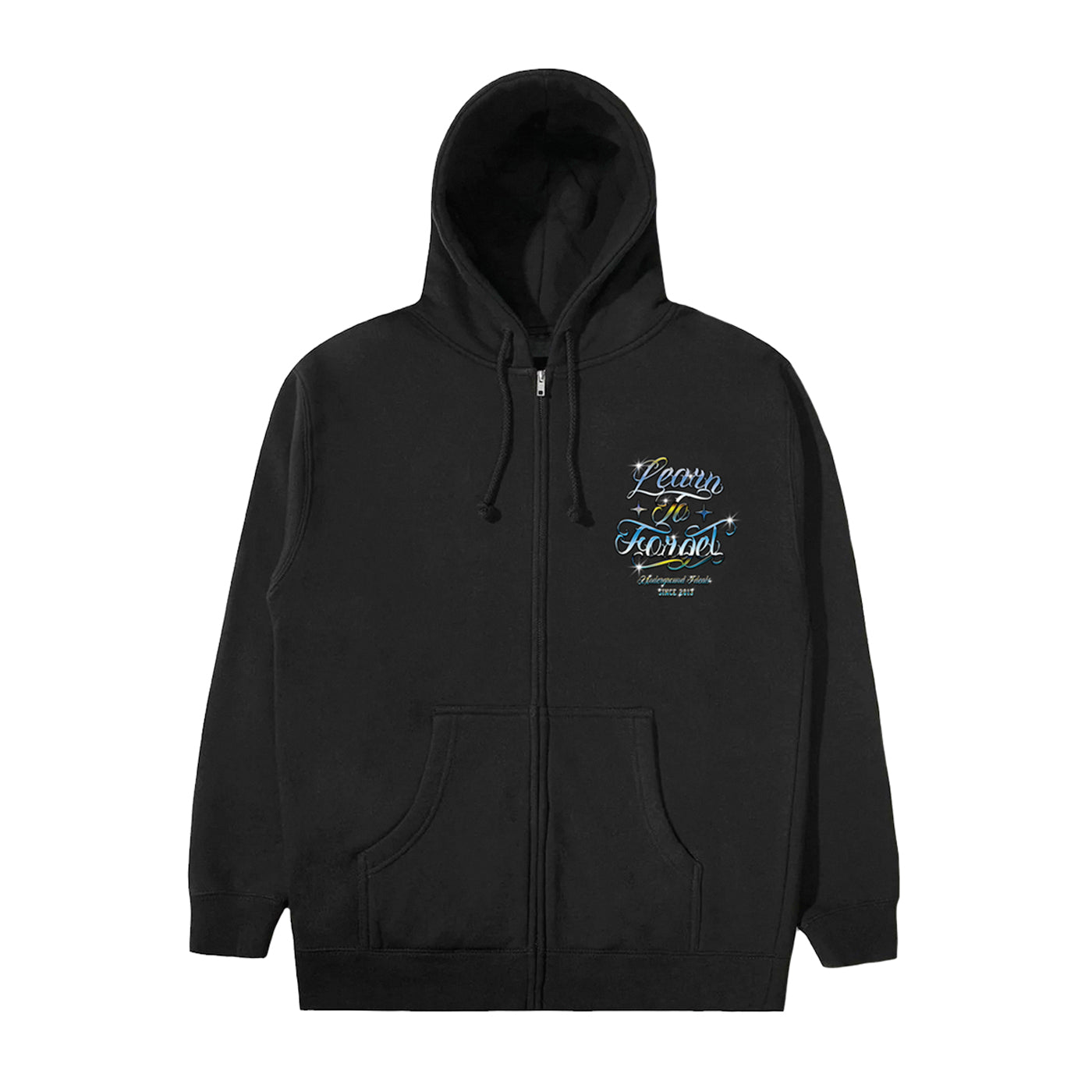 Chrome Script Zip-Up Hoodie