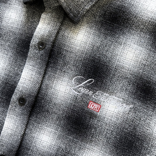 Cursive Script Snow Flannel