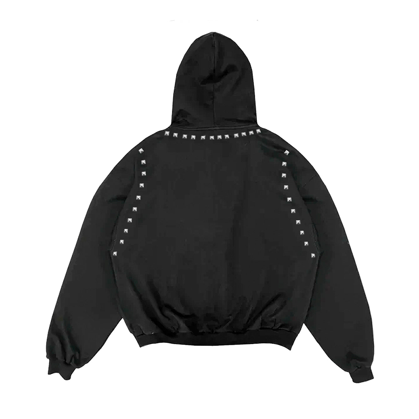 Punk Stud Zip-Up Hoodie