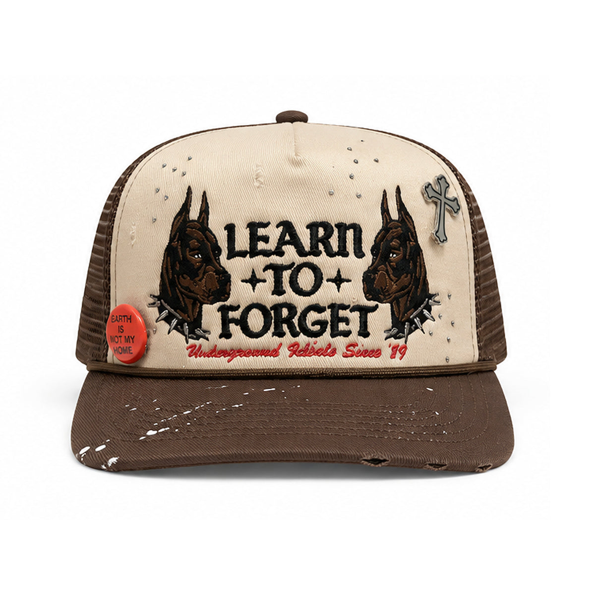 Pitbull Trucker Hat (Brown)