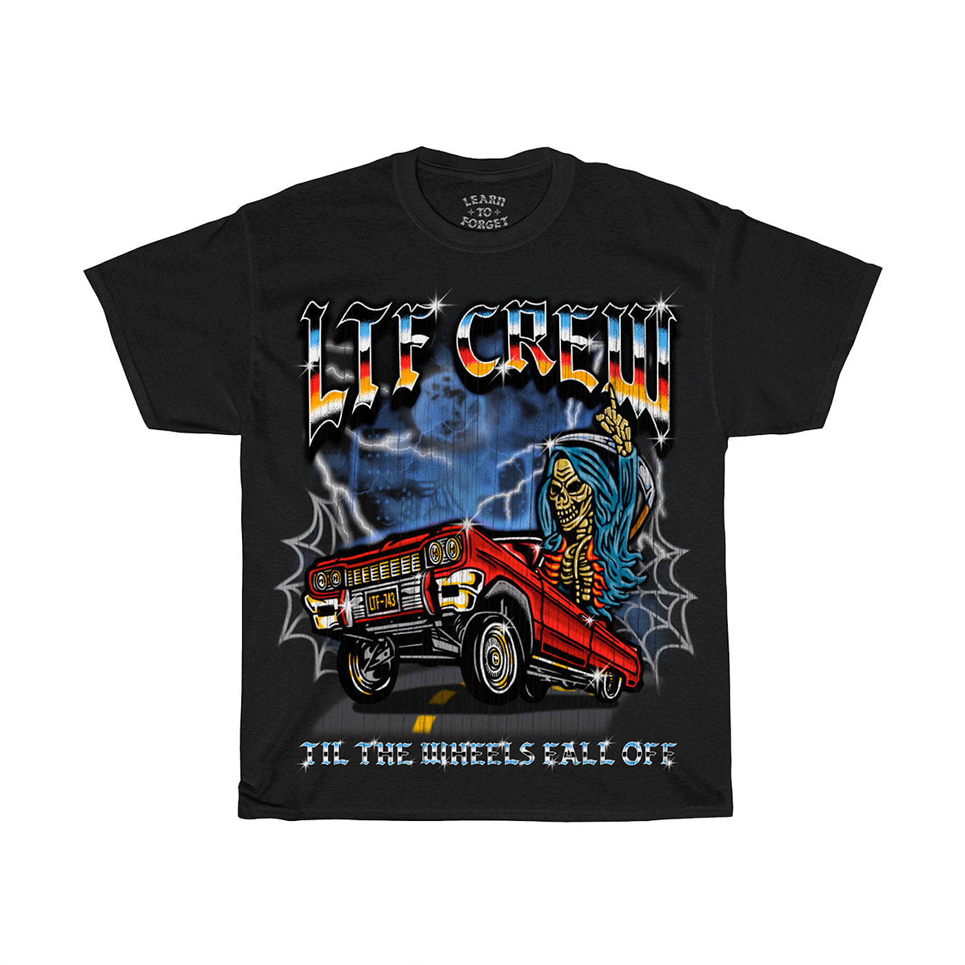 Til The Wheels Fall Off Premium C/S Tee (Black)