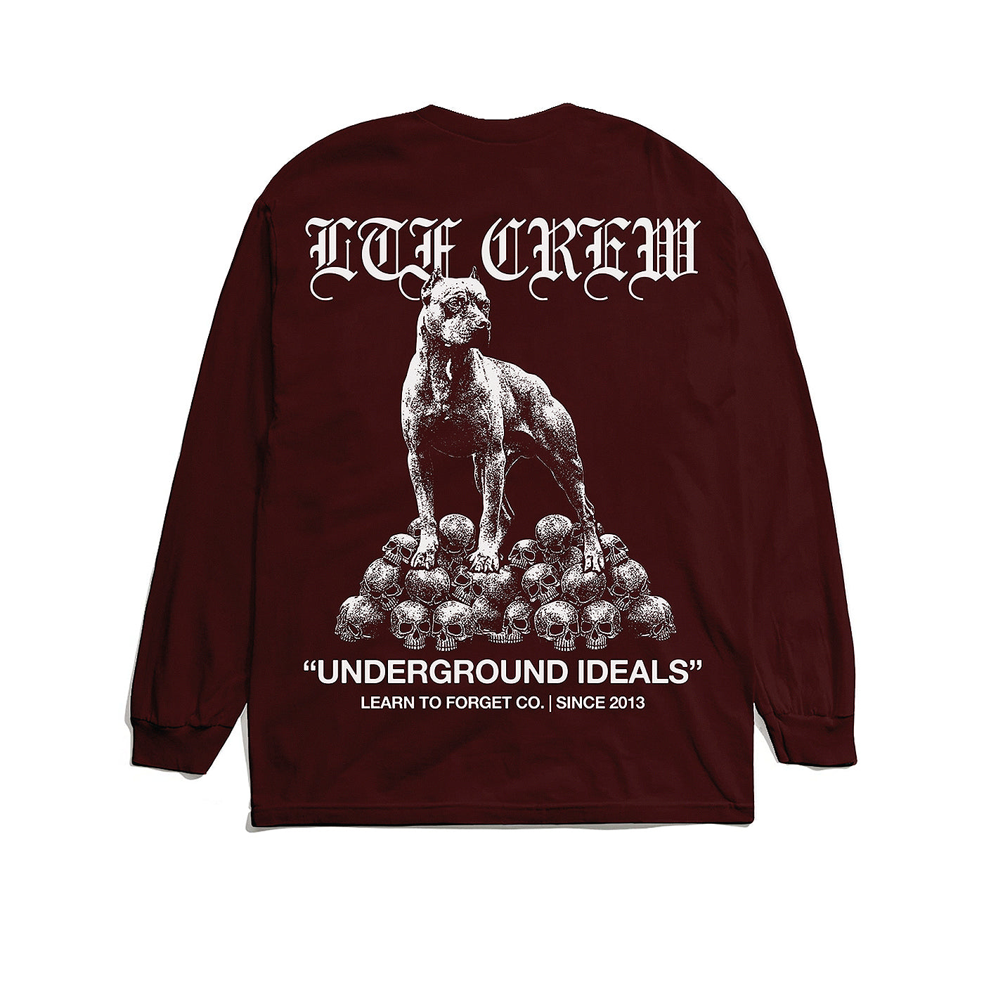Top Dog L/S Tee (Maroon)