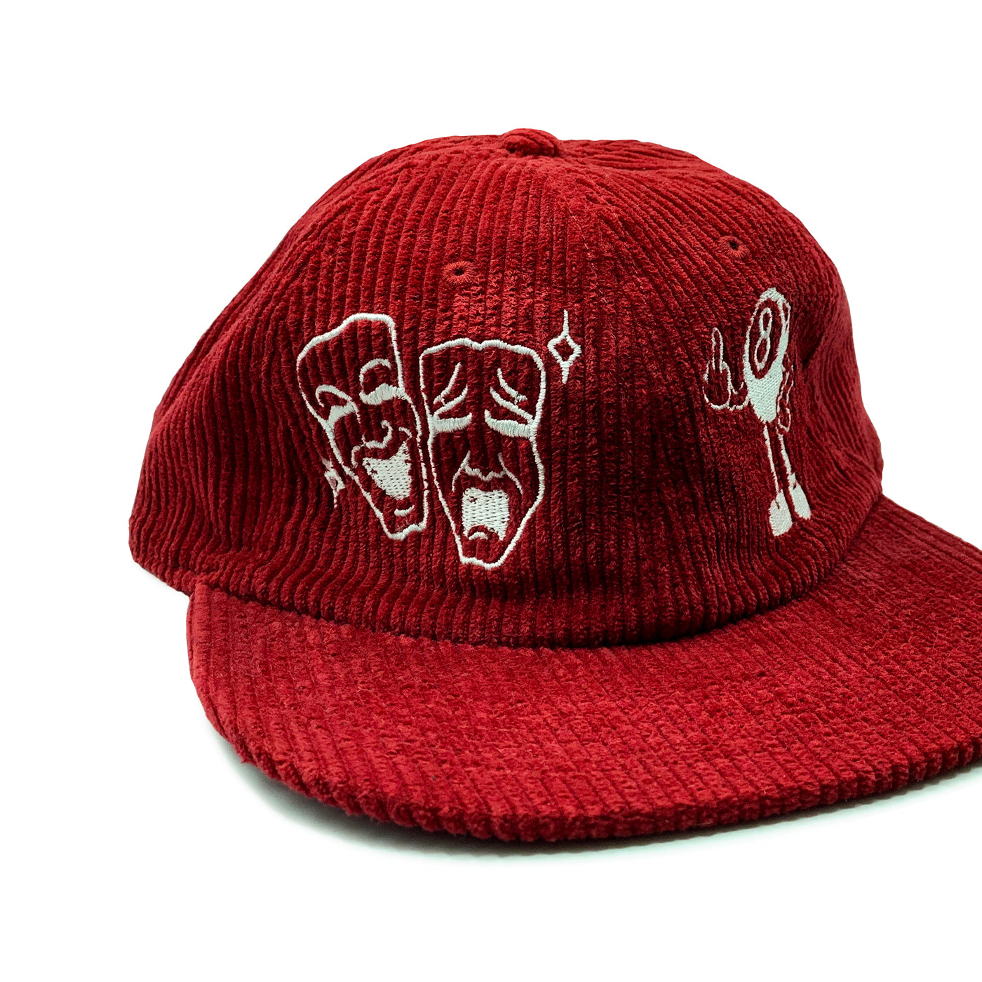Cry Later Fat Corduroy Cap (Red)