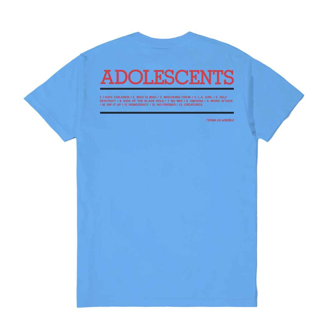 Blue Album Tee - LTF X ADOLESCENTS COLLAB