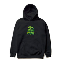 Load image into Gallery viewer, Power Through Positivity Hoodie (Black)