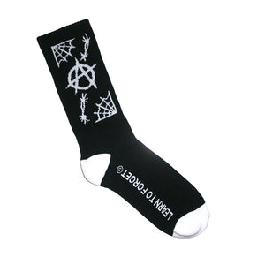 Web Of Anarchy Socks